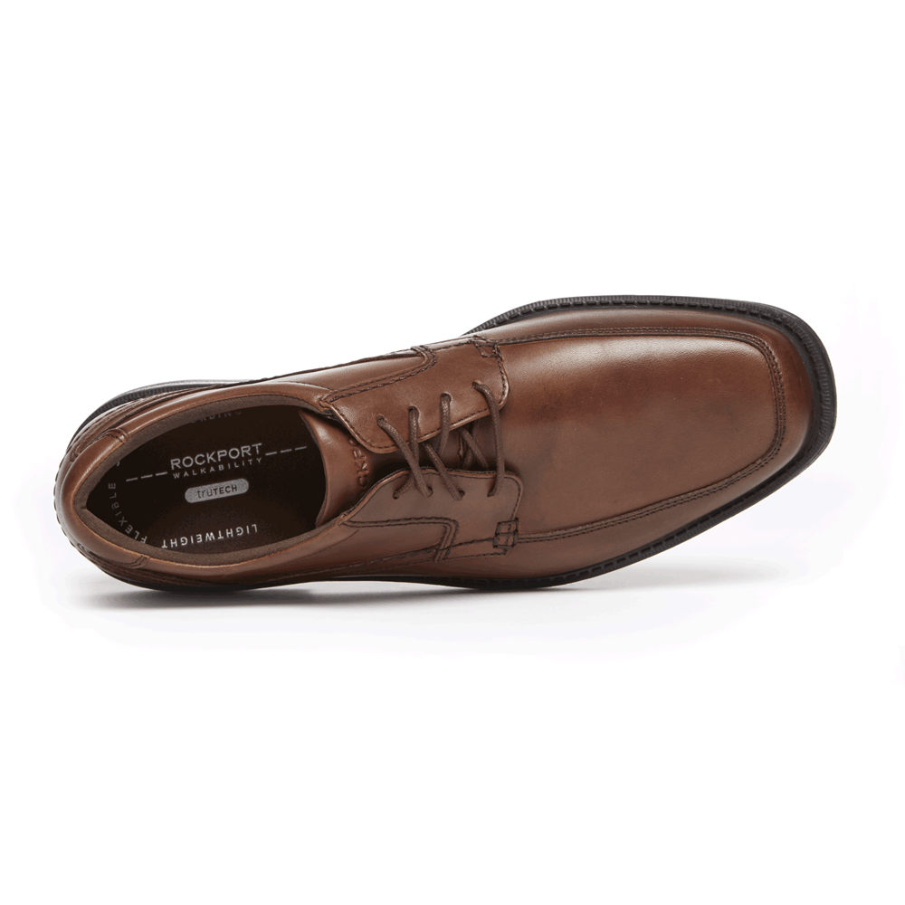 Rockport Mens Style Leader 2 Apron Toe - Lace Up Brown - KMU362197